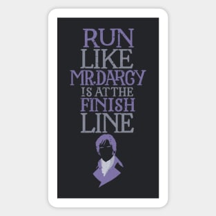 Run Like Mr. Darcy is at the Finish Sticker